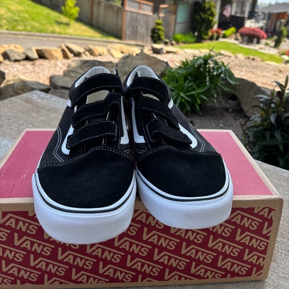 Vans Old Skool V Suede/Canvas Black/White Skate Shoes Sneakers Men's Size 13 - Picture 5 of 12